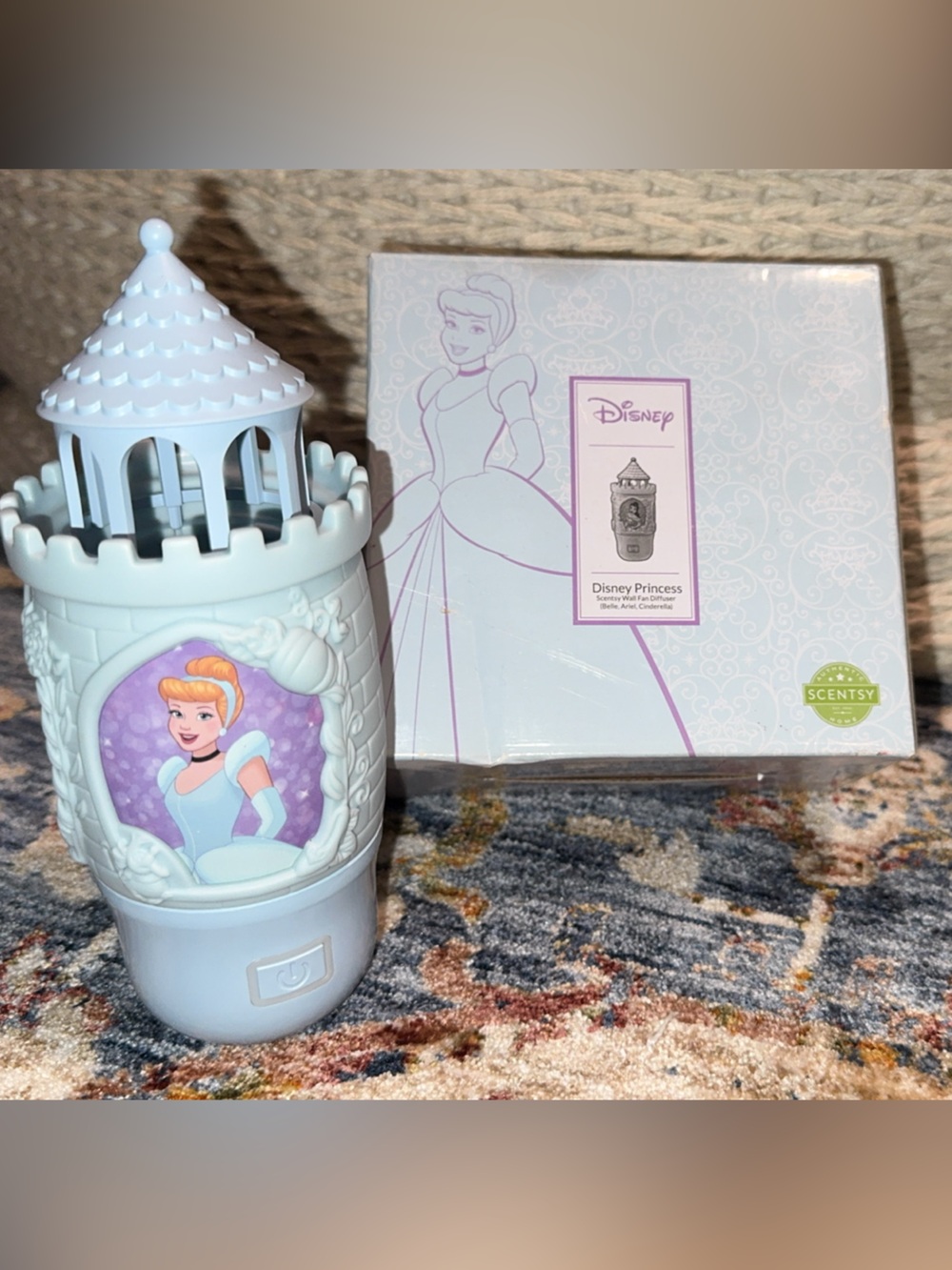 Sale Disney Princess Scentsy Wall Fan Diffuser Belle, Ariel, Cinderella with Box - Picture 1 of 3